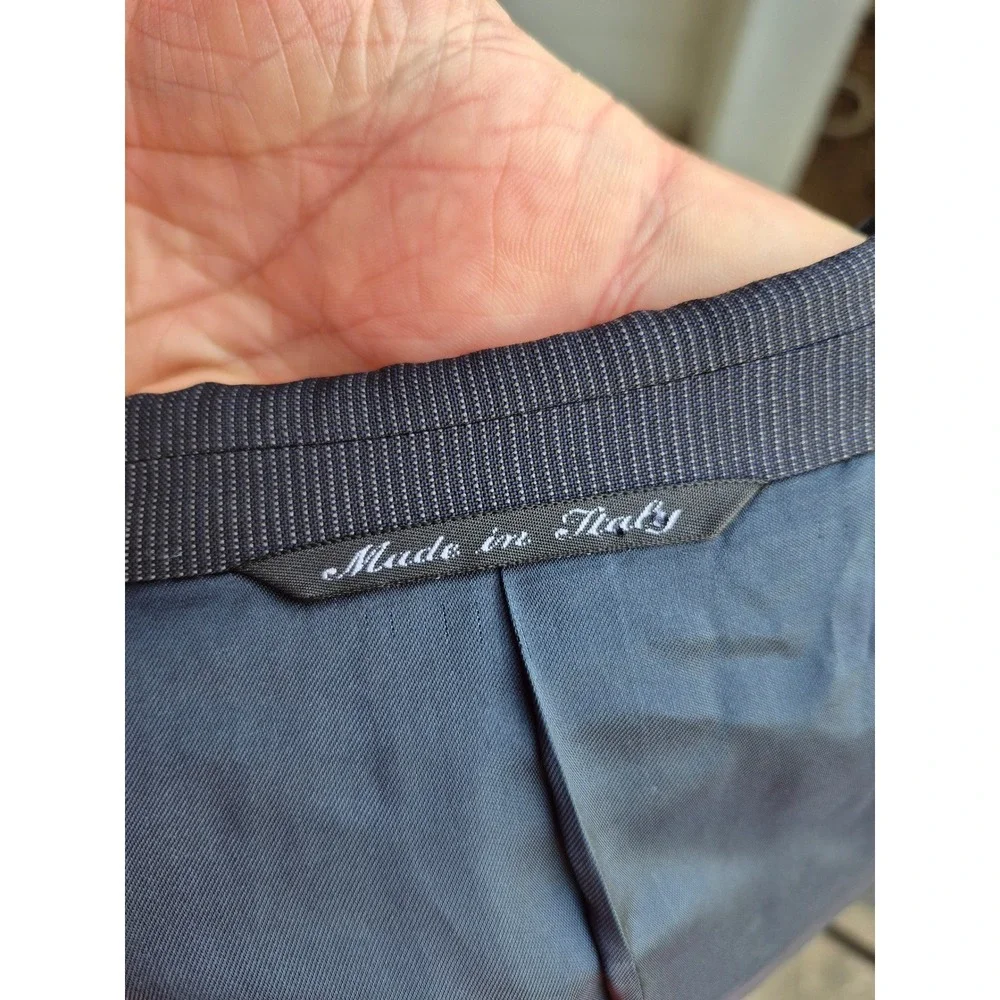 Canali for Bloomingdale's Navy Blue Pure Wool Sport Coat Italy 42 L Suit‎ Jacket